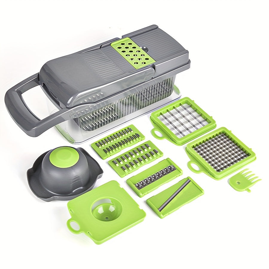 Kitchen Vegetable Chopper Slicer Grater Onion Mincer Set with Container