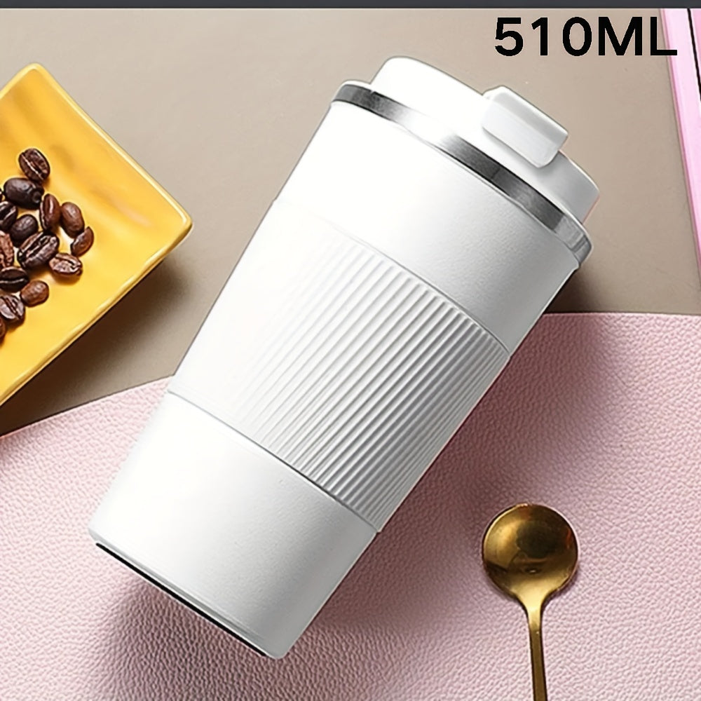 Stainless Steel Travel Mug Double Walled Insulated Leak-Proof 380ml