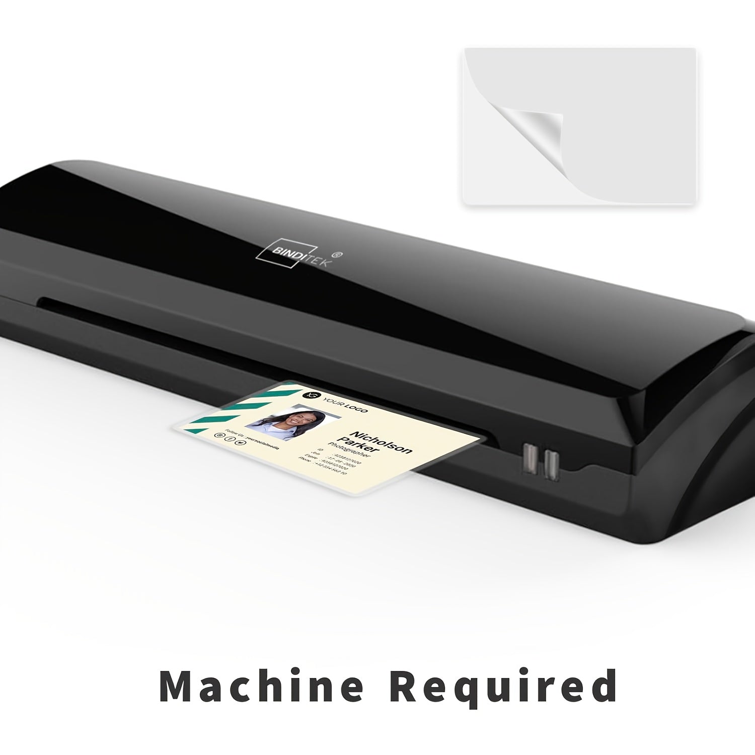 100/200 Pcs Thermal Laminating Pouches 2.6x3.7 Inches Clear Plastic Sheets for Photos and Business Cards