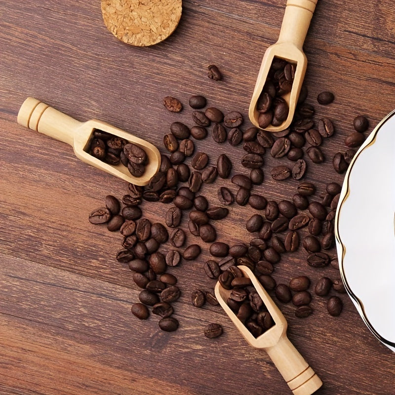 Small Wooden Spoon Set for Bath Salt Candy Coffee Washing Powder 7.62cm