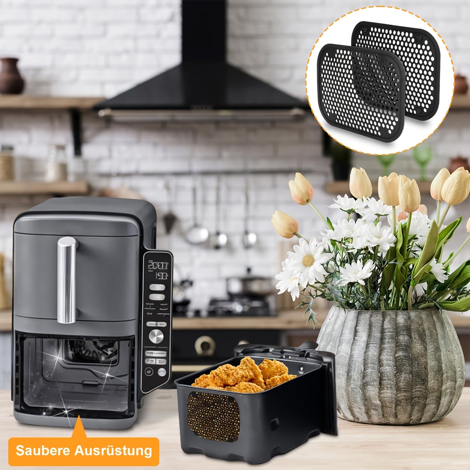 2pcs Silicone Splash Guard Accessories for Electric Fan XL SL400EU SL300EU