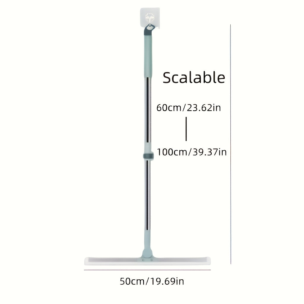 Moslashuvchan Silikon Squeegee Mop - Moslashuvchan Tutqich, Oshxona va Hammom Sirtlarini, Jumladan, Plitkalar va Shisha tozalash uchun mukammal, Samarali Tozalash Yechimi