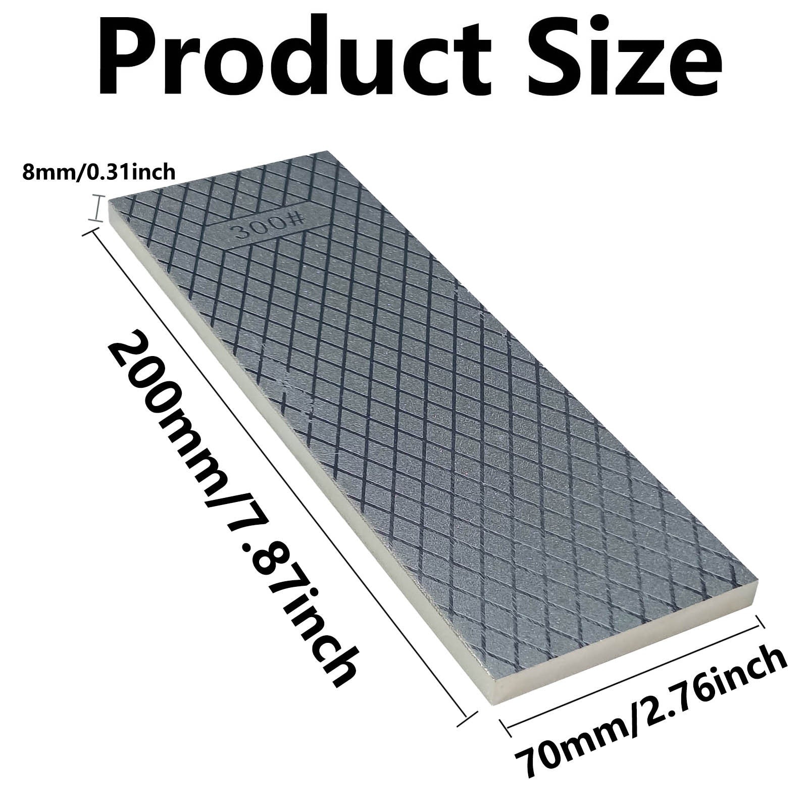Oshxona pichog'lari uchun olmosni qirqish toshi, ikki tomonlama, 200/1200 qum, qo'lda ishlov berish asbobi