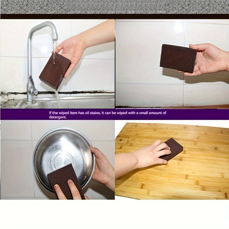 3/6/9 Pieces Pot Cleaning Sponges Descaling Scrubbing Pads for Kitchen