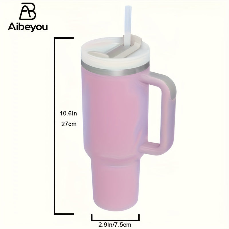 Insulated Stainless Steel Travel Mug 30oz Double-Layer Leak-Proof Hot Cold