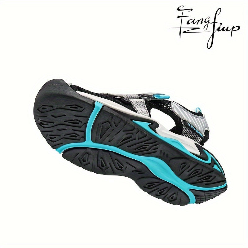 Boy's Breathable Sandals for Outdoor Activities Mesh PU Low Top Casual Beach Water Shoes