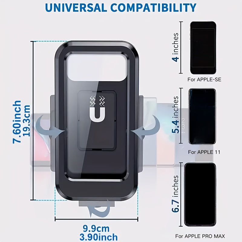 Universal Waterproof Shockproof Bike Phone Holder for Motorcycle and Bicycle