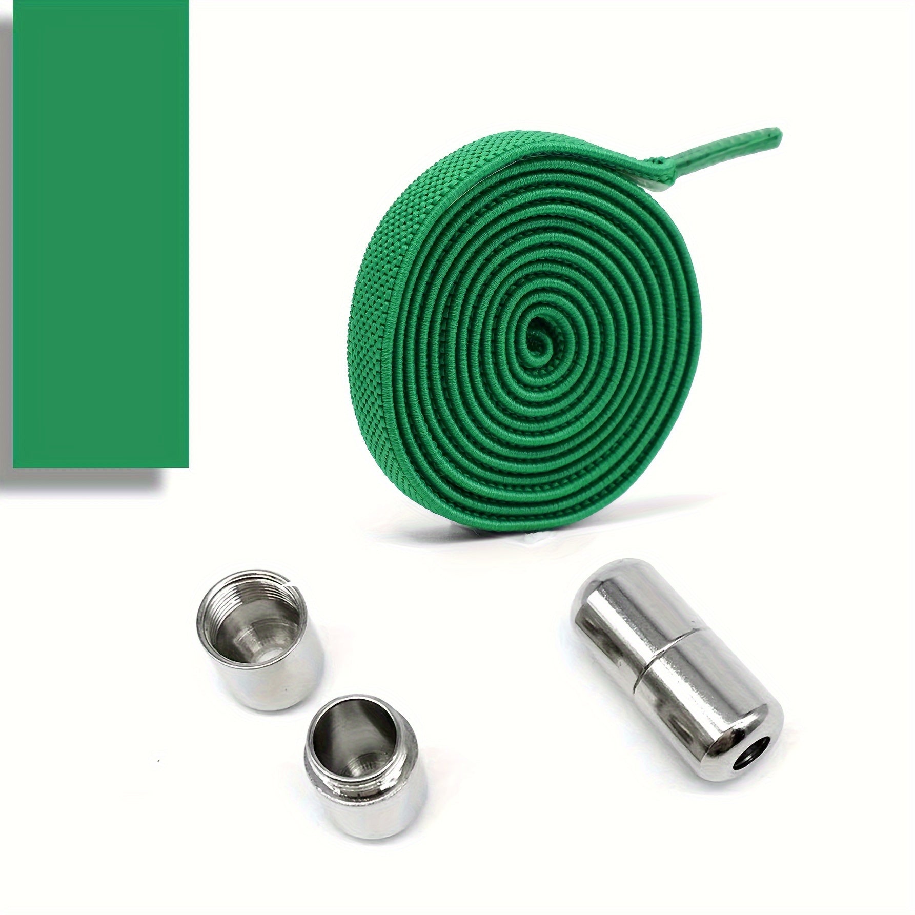 Elastic No-Tie Shoe Laces for Adults with Golden Capsule Buttons