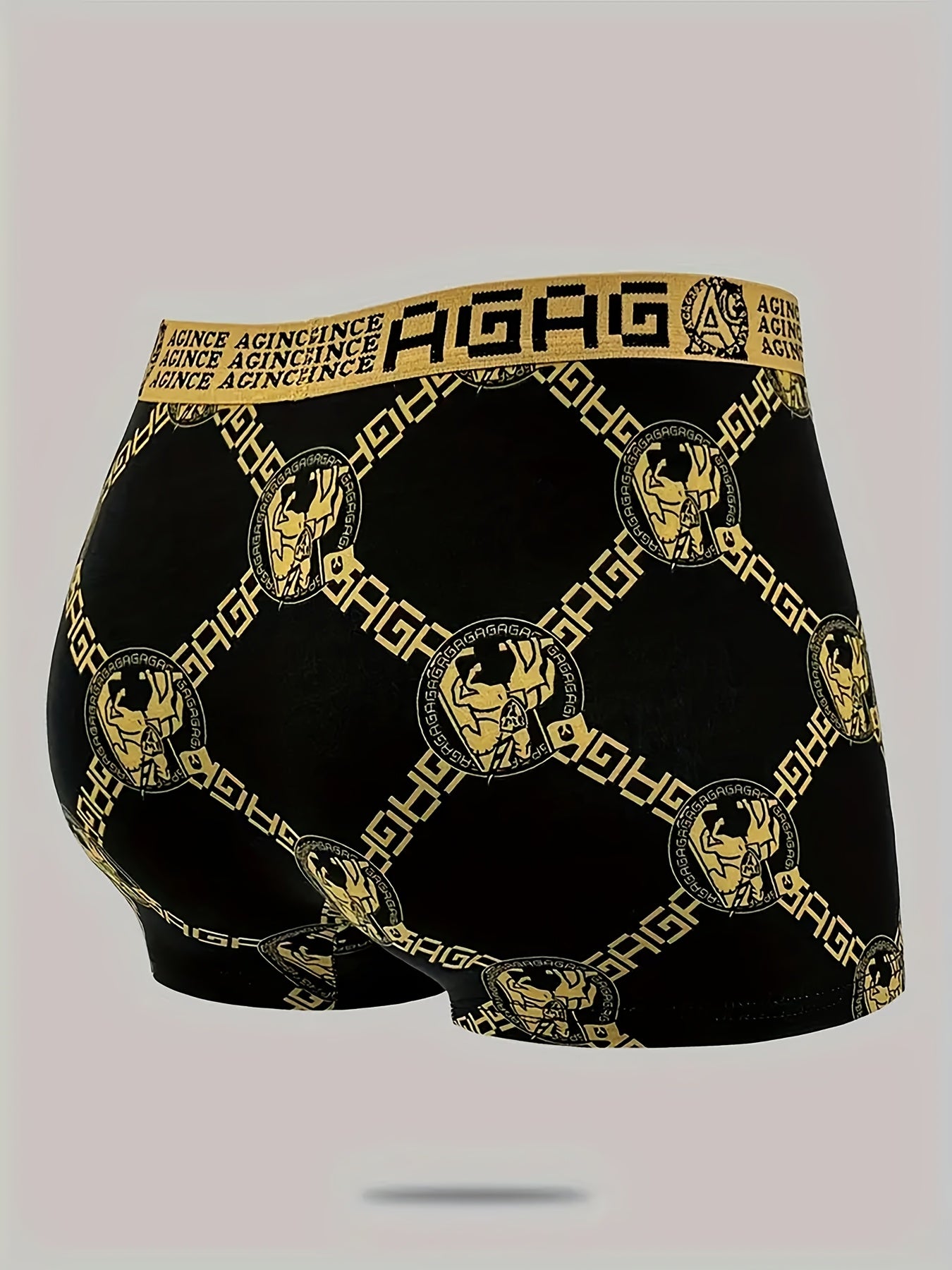 Men's Breathable Elastic Quick-Drying Flat-Cut Underwear Polyester Spandex