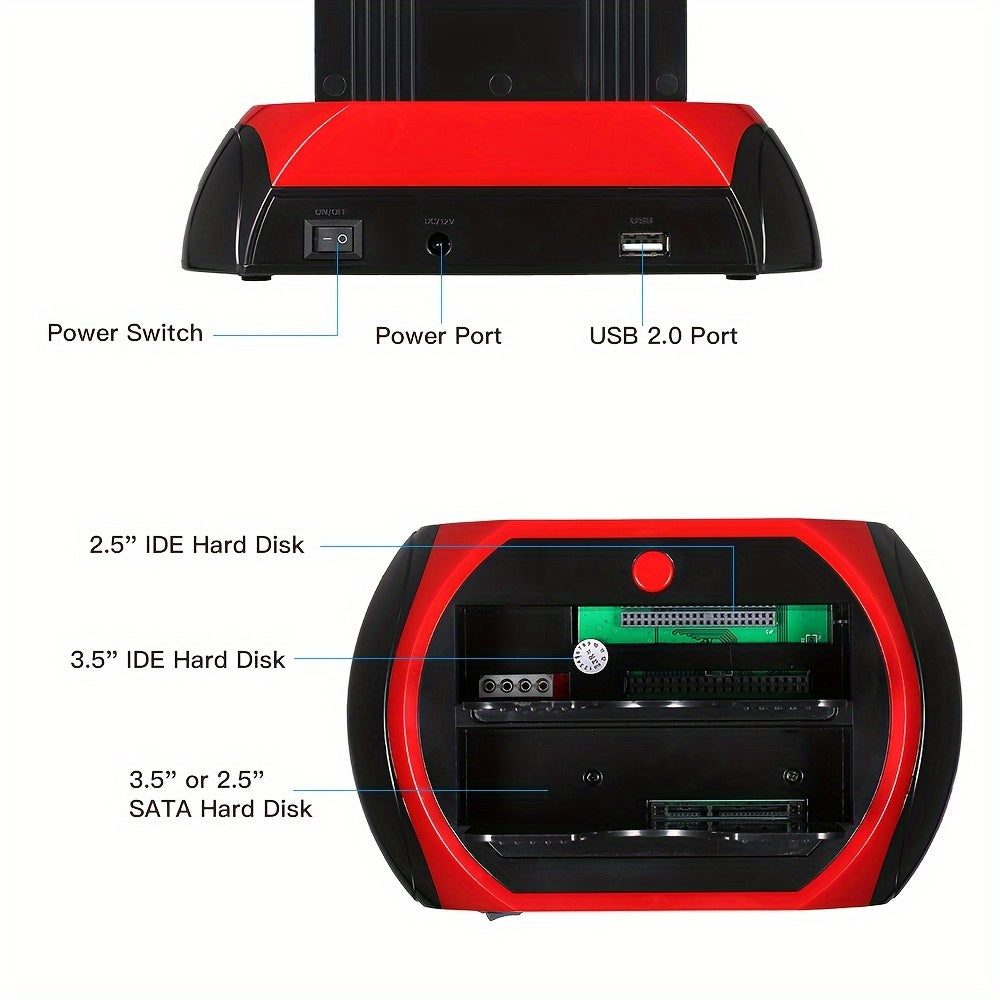 USB 3.0 SATA HDD Docking Station for 2.5/3.5 Inch SSD and Hard Drive