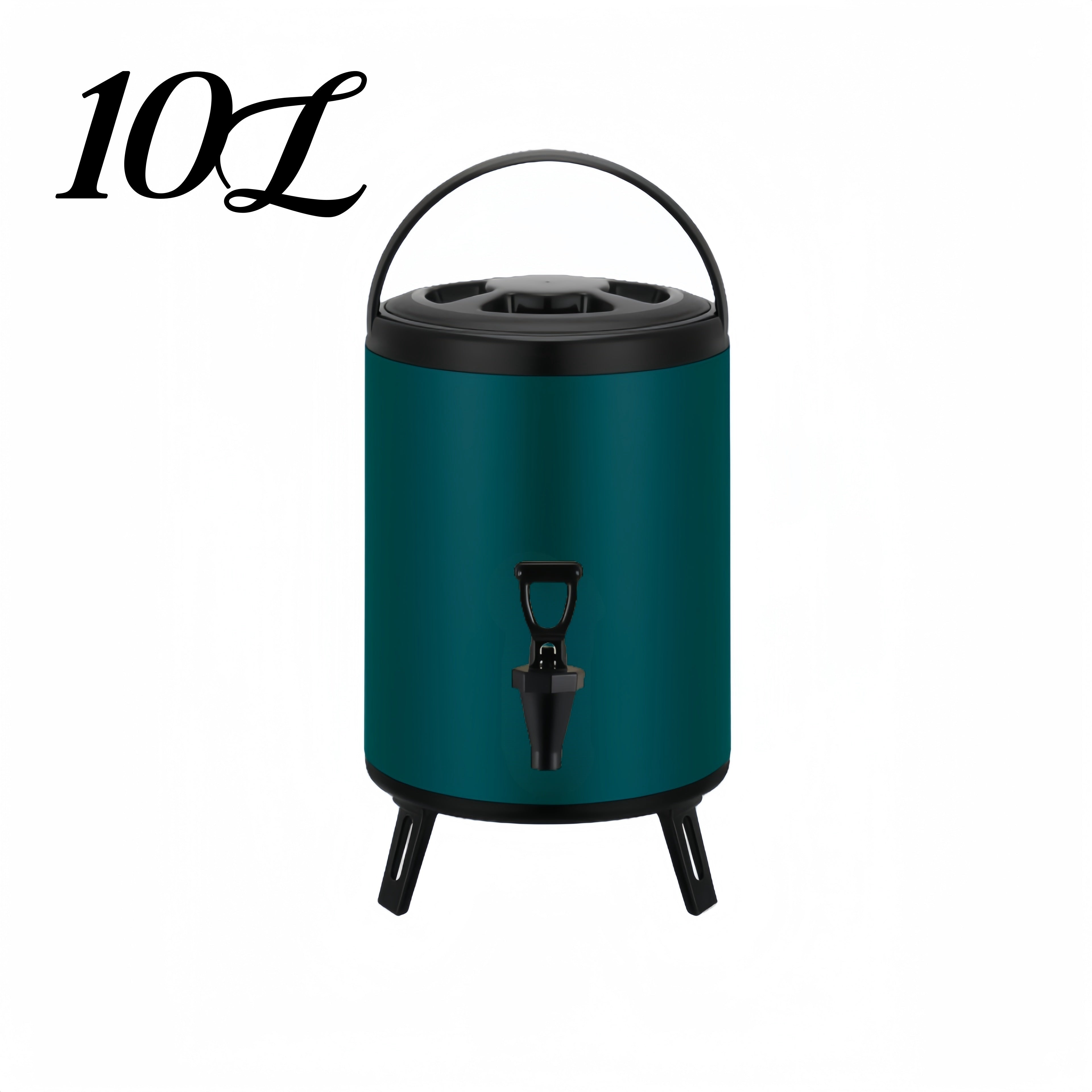 Double Layer Stainless Steel Insulated Bucket with Faucet 6-10L Beverage Cooler