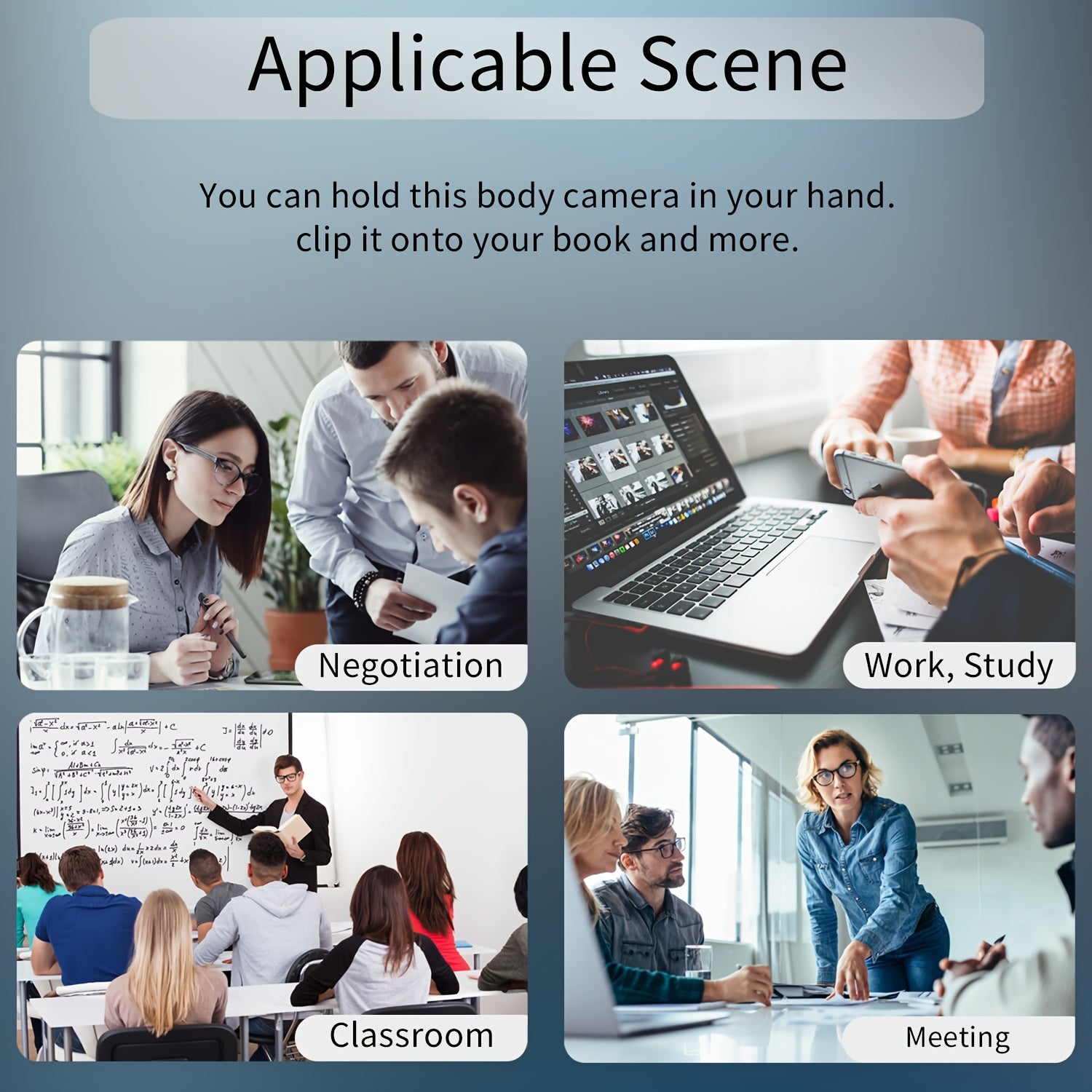 1080P HD Mini Nanny Camera Pen with 64GB Rechargeable Lithium Battery Indoor Surveillance