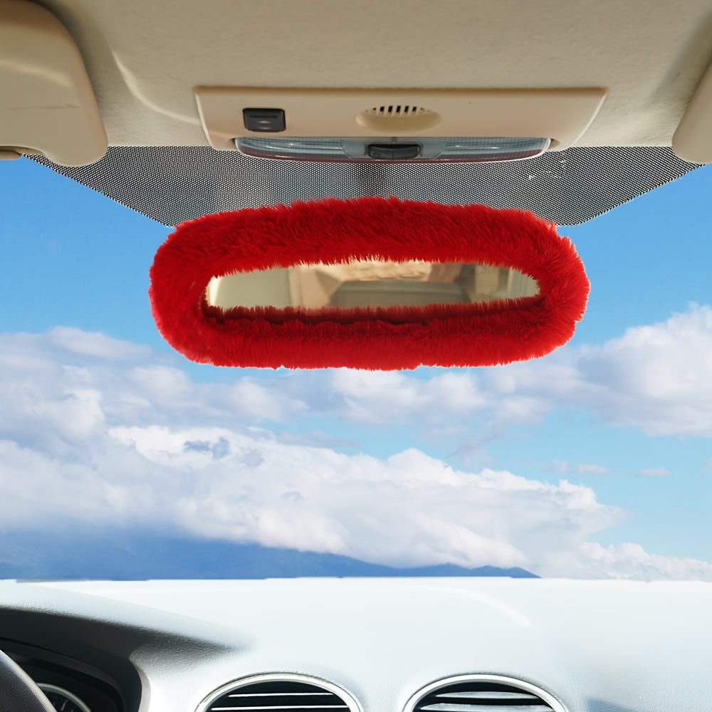 Uniseks yumuşoq va chiroyli o‘rindiqli avtomobil orqa ko‘zg‘a qopqog‘i