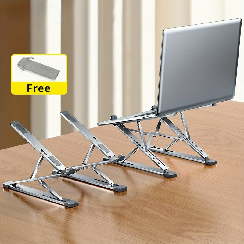 Adjustable Foldable Aluminum Laptop Stand for MacBook PC Tablet Notebook