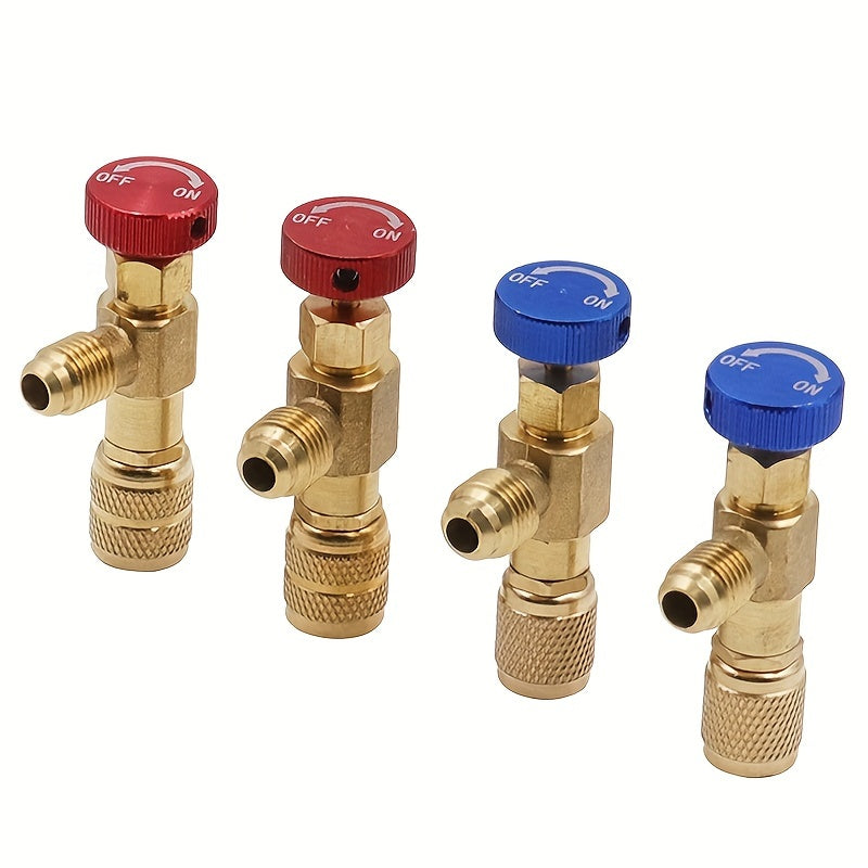 Refrigerant Safety Valve Adapter 1/4 Inch Liquid R410A R22 Air Conditioning