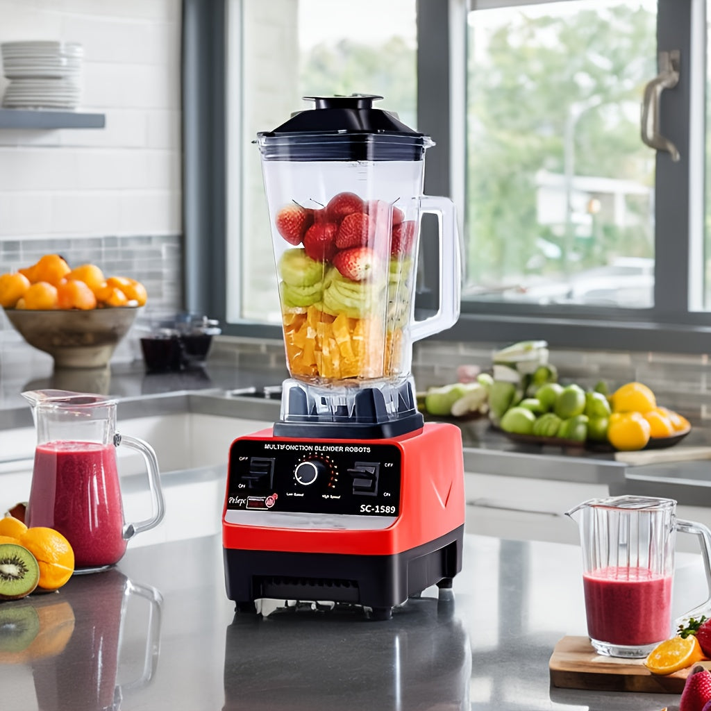 High-Powered One-Piece Blender for Smoothies Juices Shaved Ice Kitchen Appliance