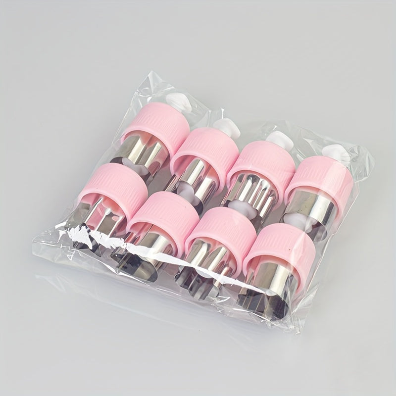 Set of 8 Stainless Steel Cookie and Fruit Print Baking Tools with Changeable Plungers