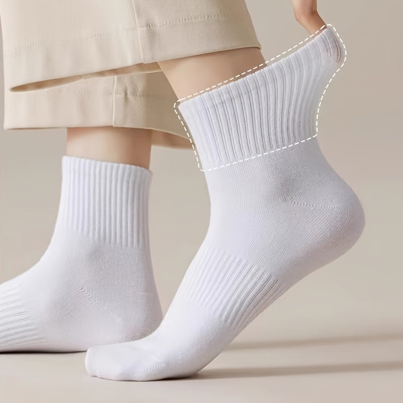 Men's Ankle Crew Soccer Socks 10 Pairs Breathable Comfortable Athletic Casual