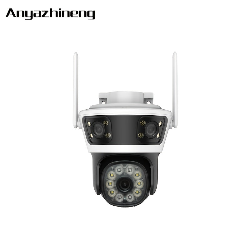 Wireless Security Camera 1080p Panoramic Night Vision Motion Detection Two-Way Audio PTZ