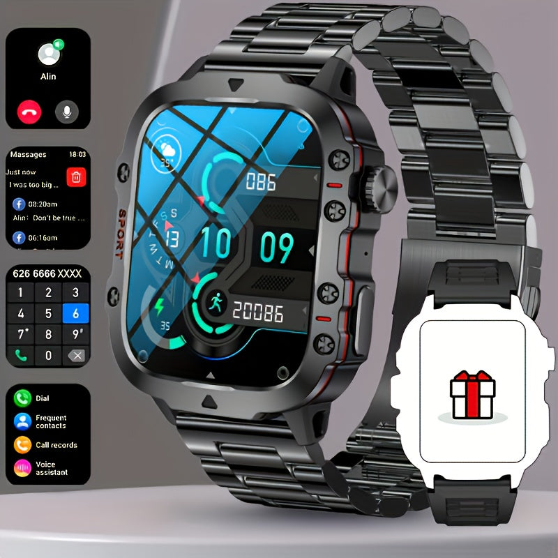 Men's Rugged Smartwatch with Wireless Talk and 100+ Sports Modes