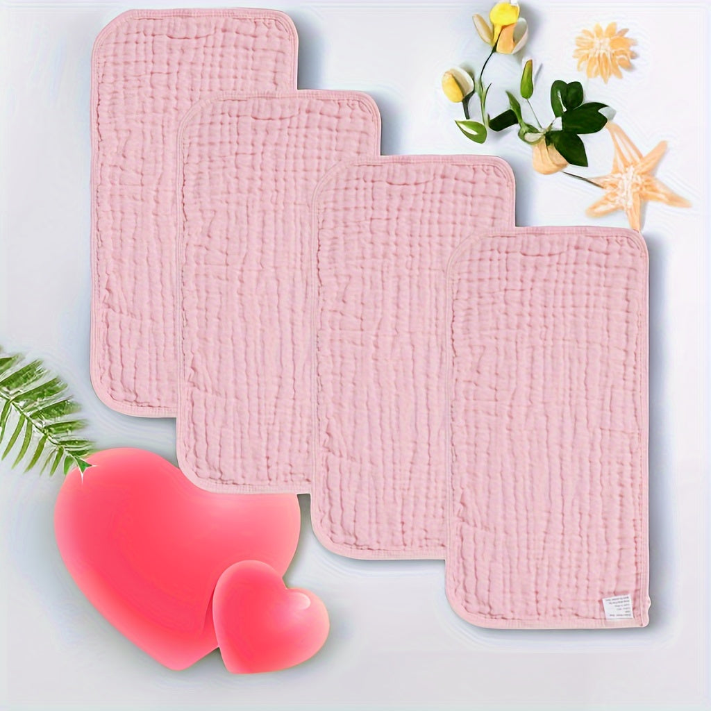 6 Pack Muslin Baby Burp Cloths Large Absorbent Cotton Bibs Gender Neutral