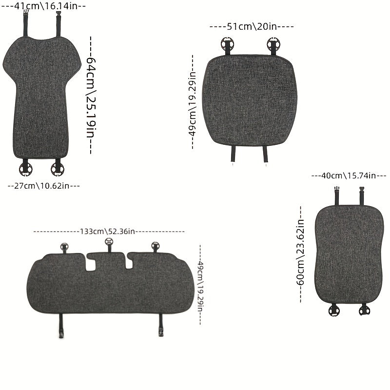 Tesla Model 3/Y 2016-2022 uchun front o‘rindiq qopqog‘i, mato, o‘rindiq bezagini himoya qiladi