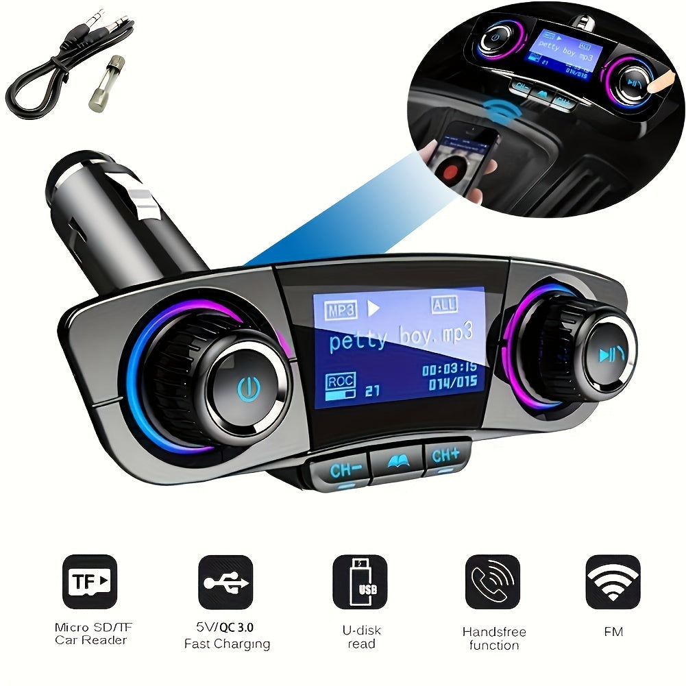 Car FM Transmitter MP3 Player Adapter Charger Handsfree for Car Use