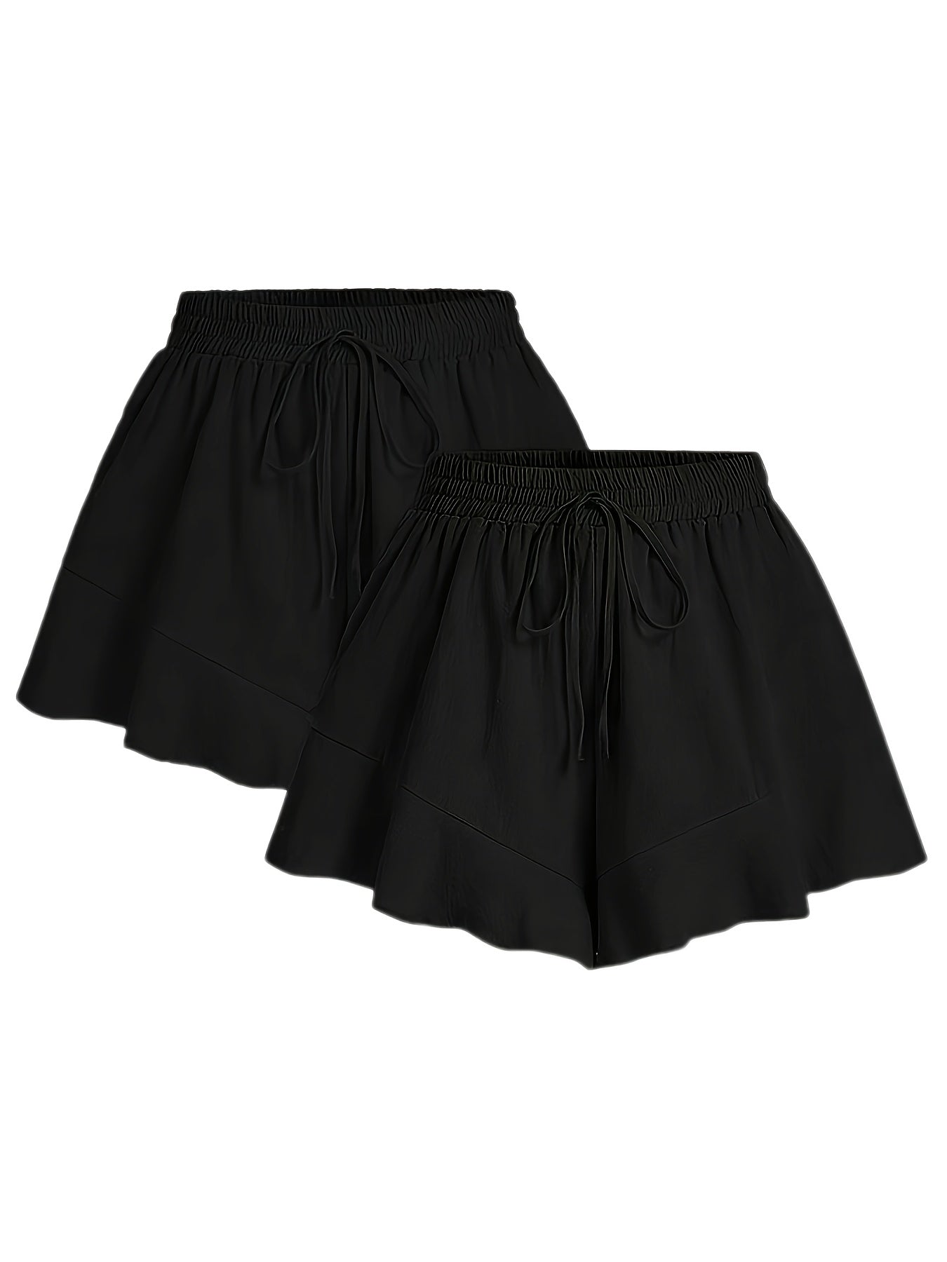 Ayollar uchun katta o'lchamli to'liq rangli fransuz tarmoqli qirqimli shortlar, kundalik uslub, chiziqli bog'lamli culottes