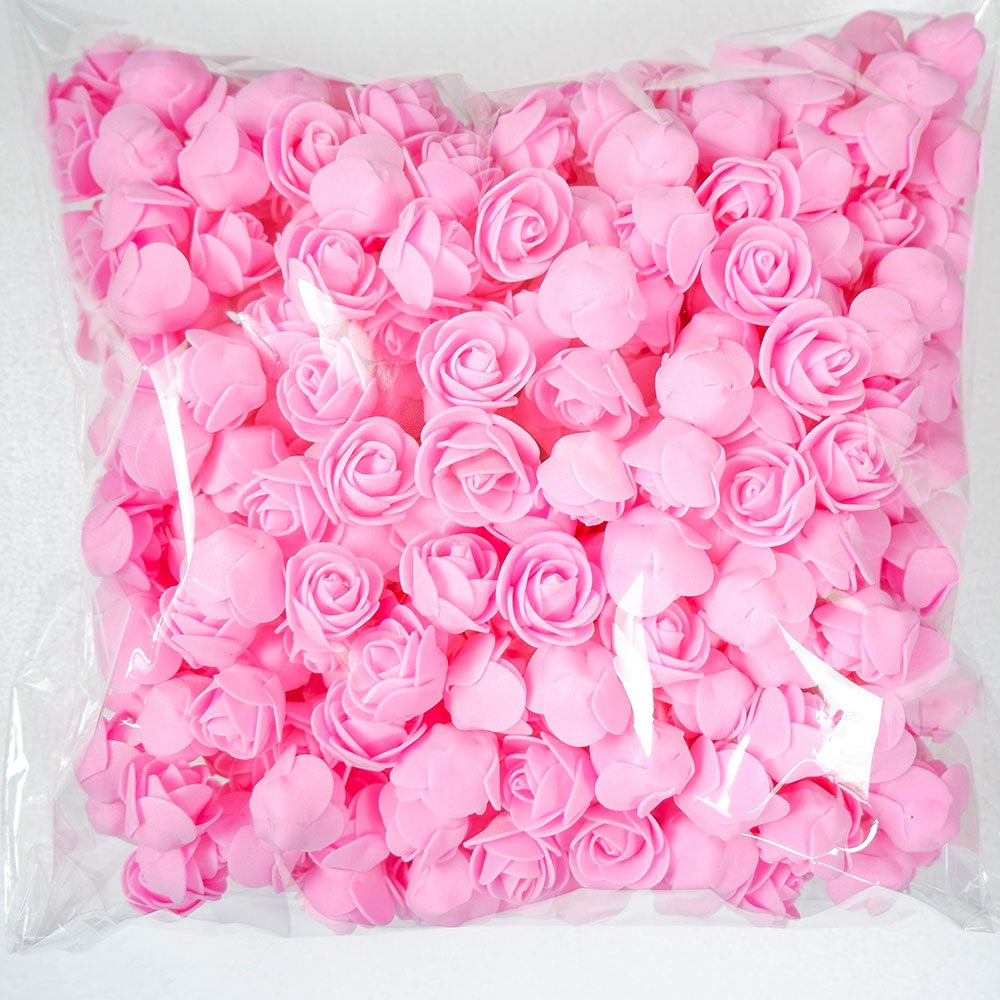 Artificial Foam Rose Flowers for Weddings Home Decor Scrapbooking Valentine's Day Gifts 50 Pack