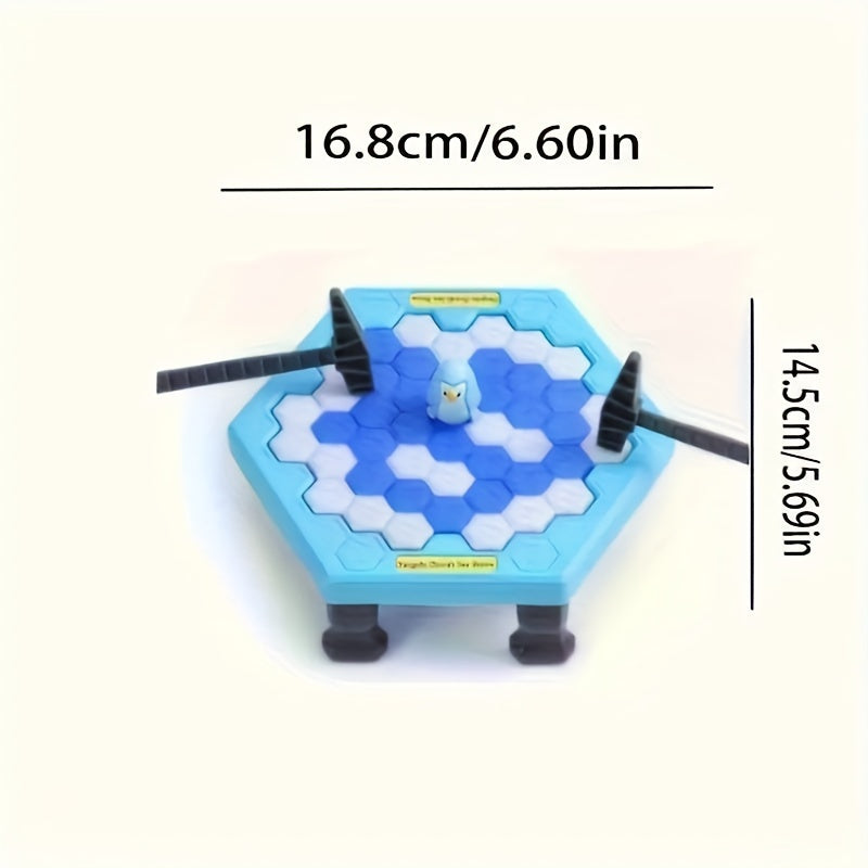 Interaktiv Pingvin Muzni Olib Tashlash O'yini - Bolalar uchun Urish va Bo'shatish Xususiyatlariga ega Devor Taxtasi O'yinchoq, Ko'k Rangda