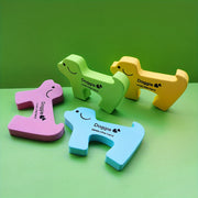 Set of 2 Animal Door Stoppers with Thick Sponge, Anti-Pinch Safety, Windproof