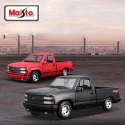 Coche de colección en miniatura de aleación de zinc para niños a escala 1:24 en rojo y negro