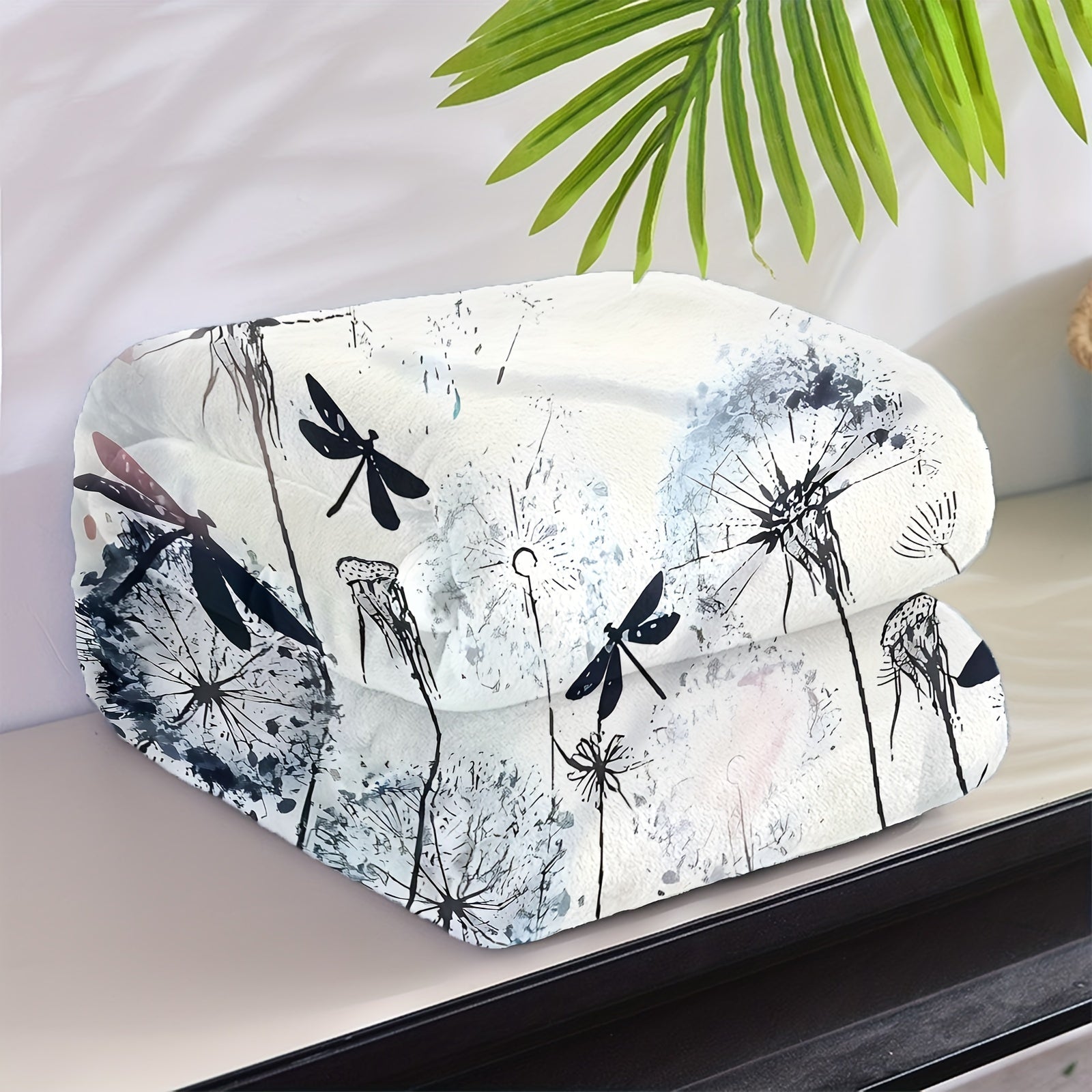 Современное фланелевое флисовое одеяло с цифровой печатью, устойчивое к пятнам, для всех сезонов