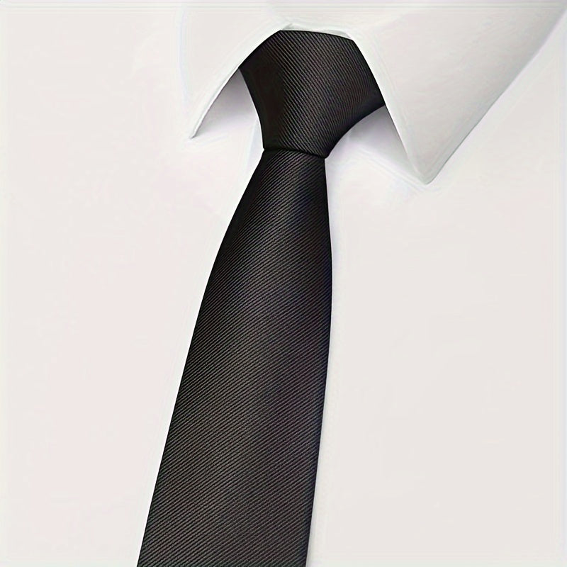 Men's Zipper Tie for Formal Events Wedding Banquet Grooms Best Men