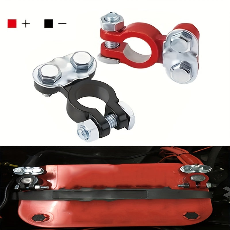 2 Pack Car Battery Terminal Connectors, Positive and Negative Car Terminals