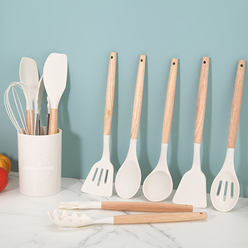 Silicone Kitchen Utensil Set Non-Stick Heat-Resistant Cooking Tools