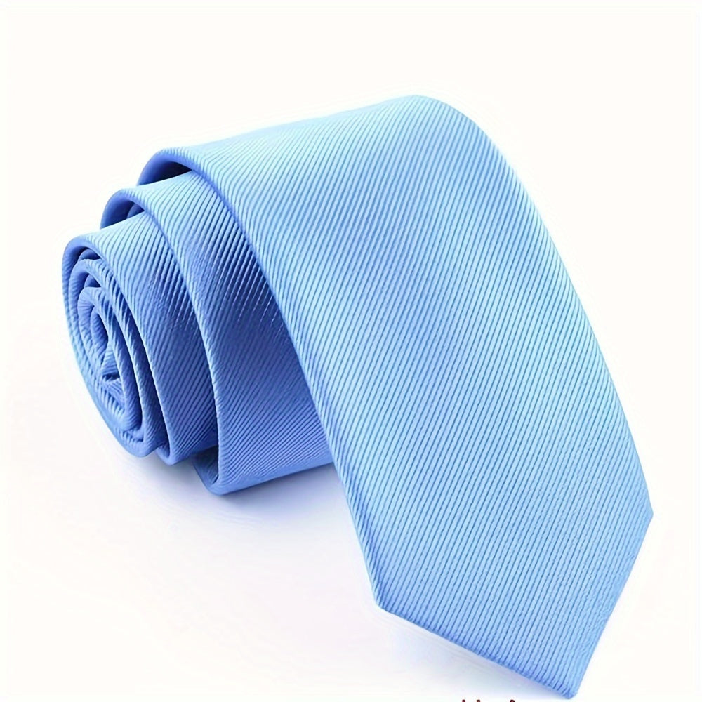 Narrow Solid Color Tie for Men, 6cm Wide, Suitable for Formal Occasions
