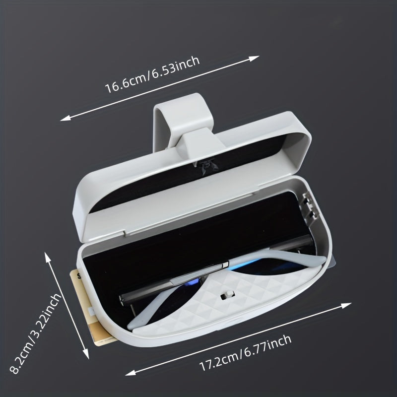 Универсальный магнитный держатель для очков на солнцезащитном козырьке автомобиля, клипса для хранения, черный