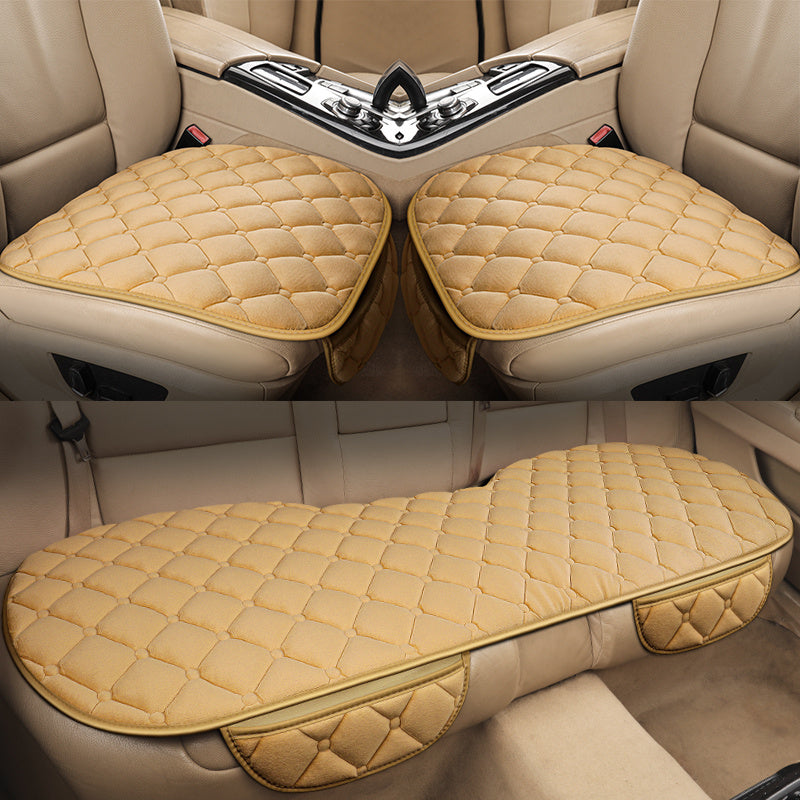 Winter Plush Car Cushion Set Warm Automotive Seat Covers