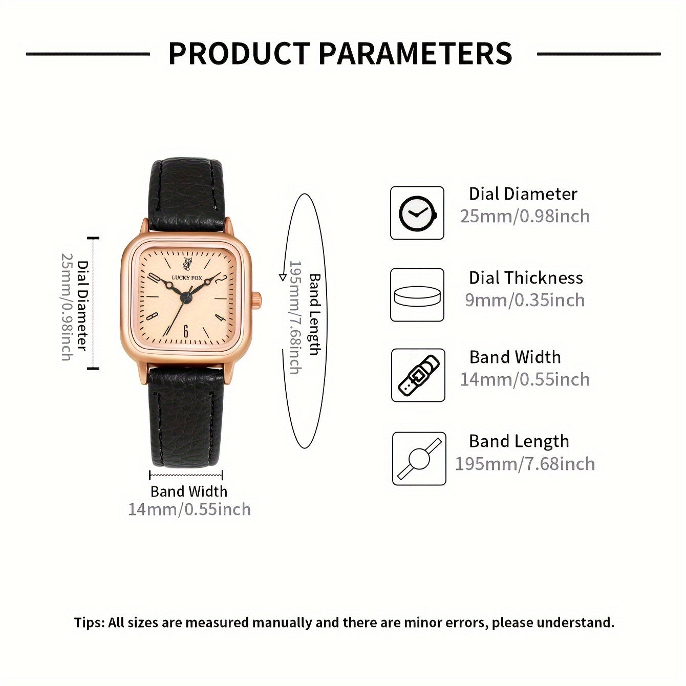 Women's Quartz Watch Set with Faux Leather Straps Casual Retro Gift Box Collection