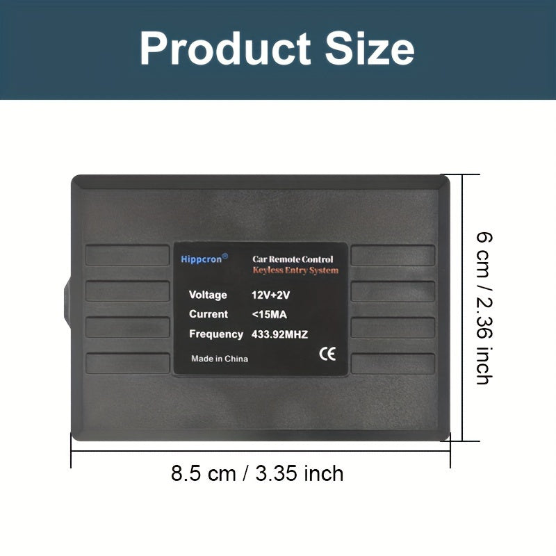Sistema de control remoto para coche, entrada sin llave, material PE, con 2 llaves, bloqueo del vehículo y función de localización del coche
