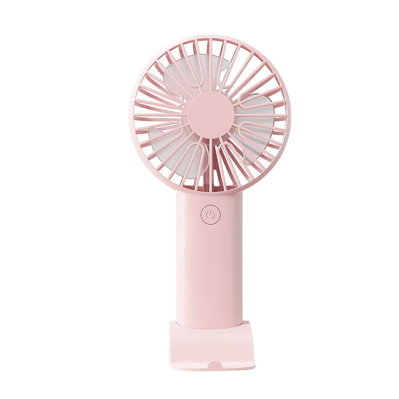 Mini Portable USB Fan Rechargeable Adjustable Head for Camping Beach Room