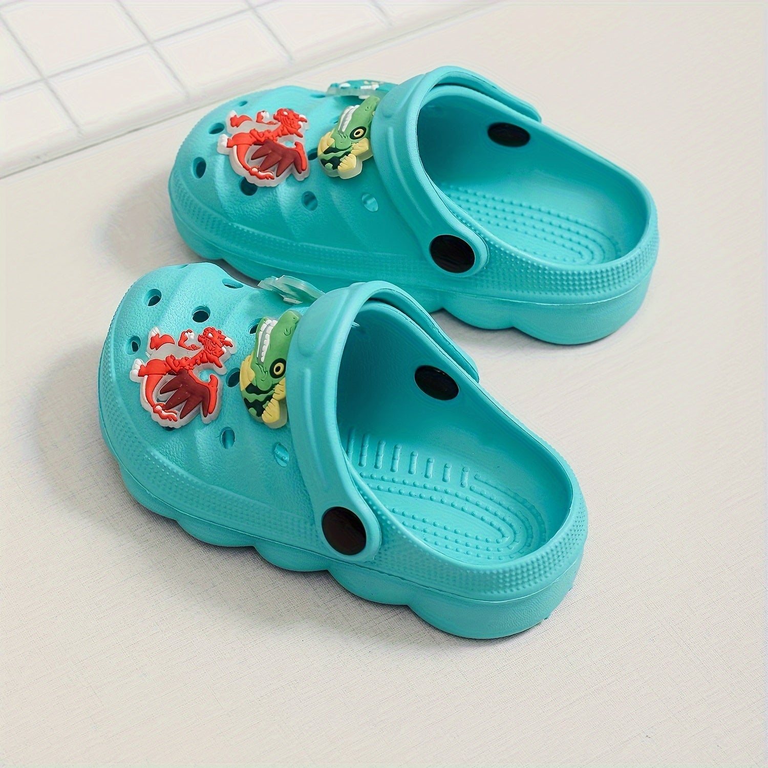 Kids Summer Lightweight Non-Slip EVA Hole Sandals Casual Boys Girls Shoes