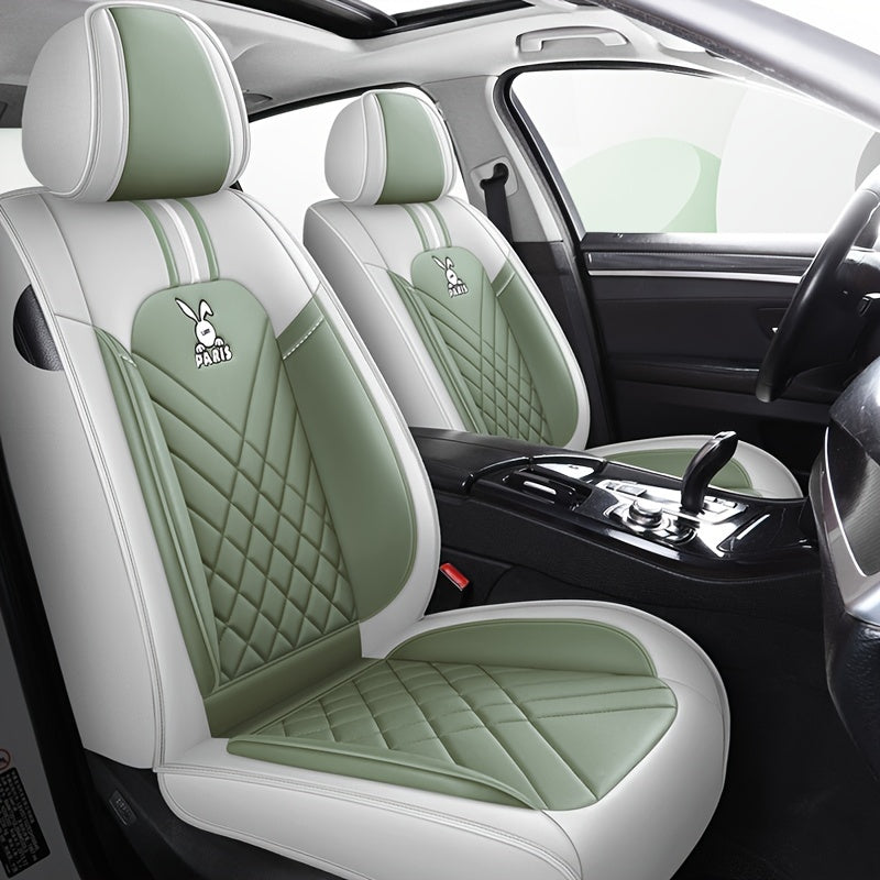 Universal 5-Color PU Leather Car Seat Covers All-Season Ventilated