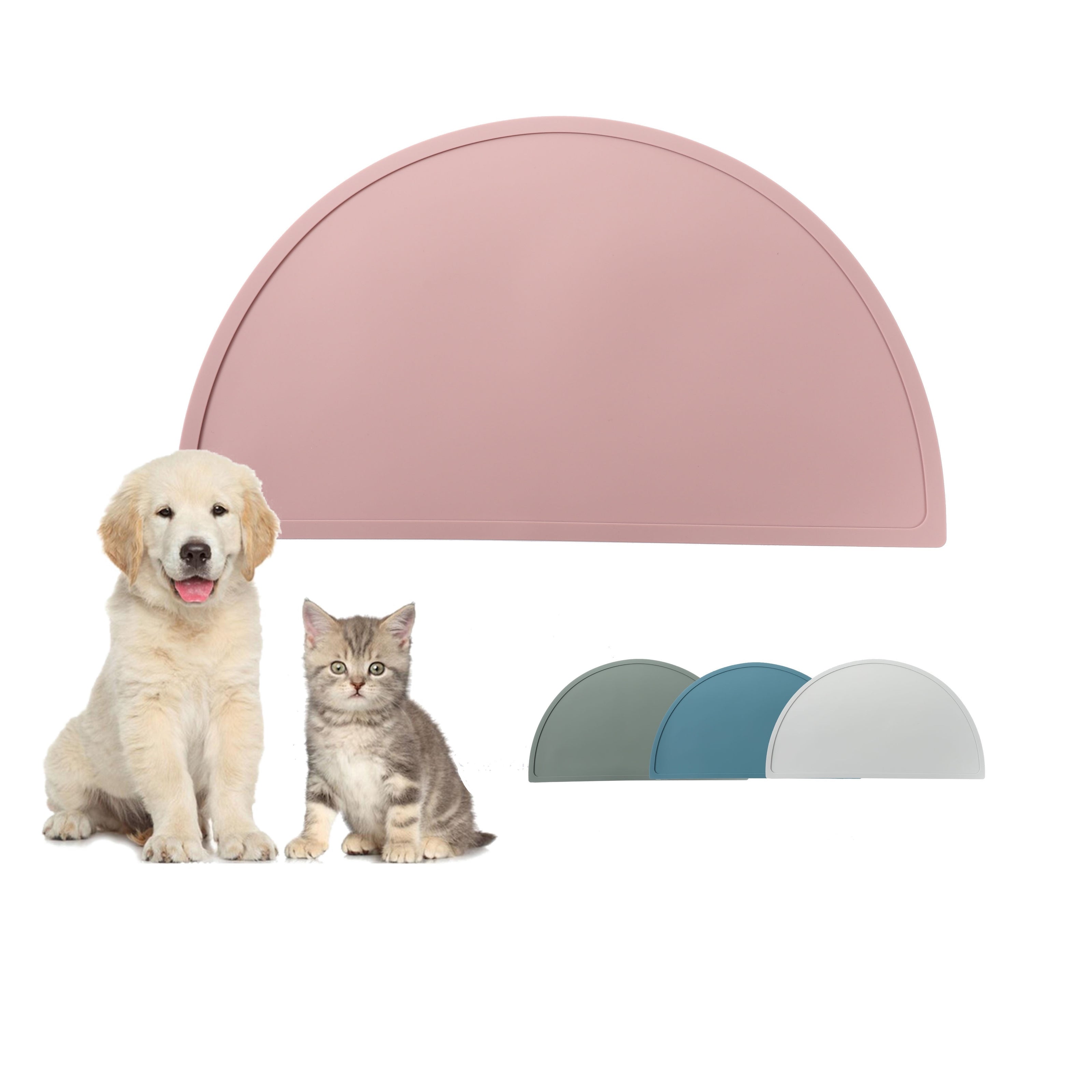 Small Dogs and Cats Silicone Feeding Mat Non-Slip Heat-Resistant Easy to Clean