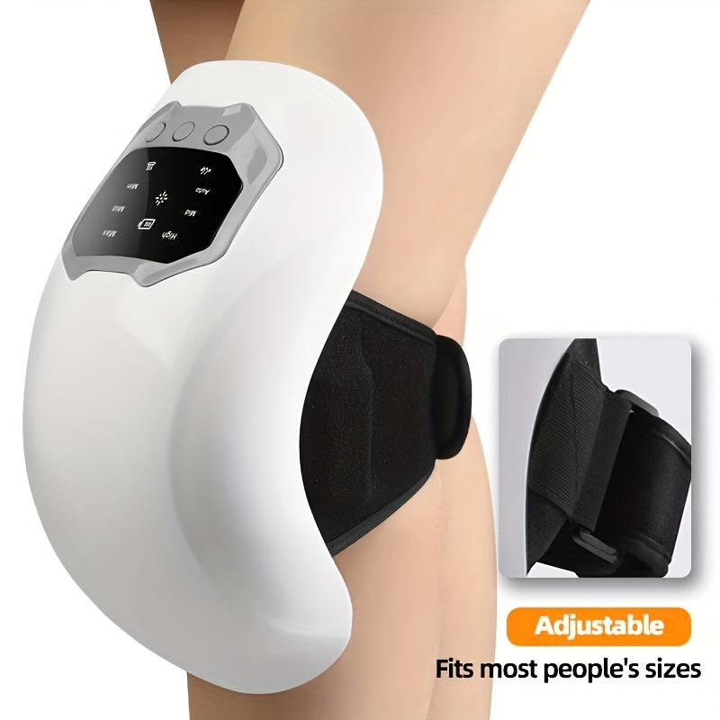 Heated Knee Shoulder Massager Set USB Rechargeable Vibration with LED Display