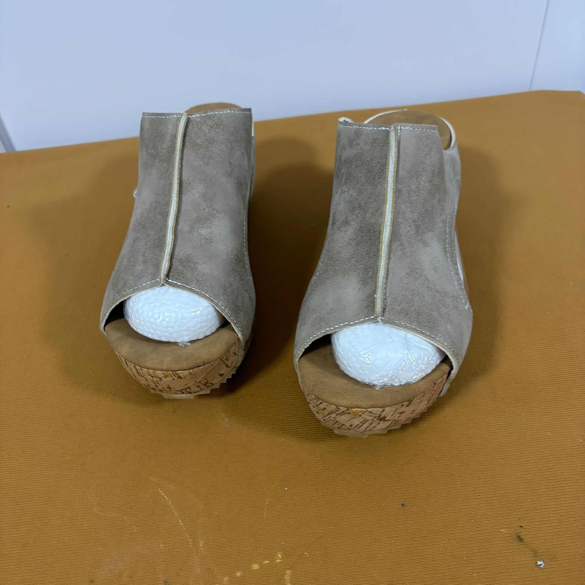 Women's Flat Heel Sandals Open Toe Slip-On Rivet Faux Leather Summer Shoes