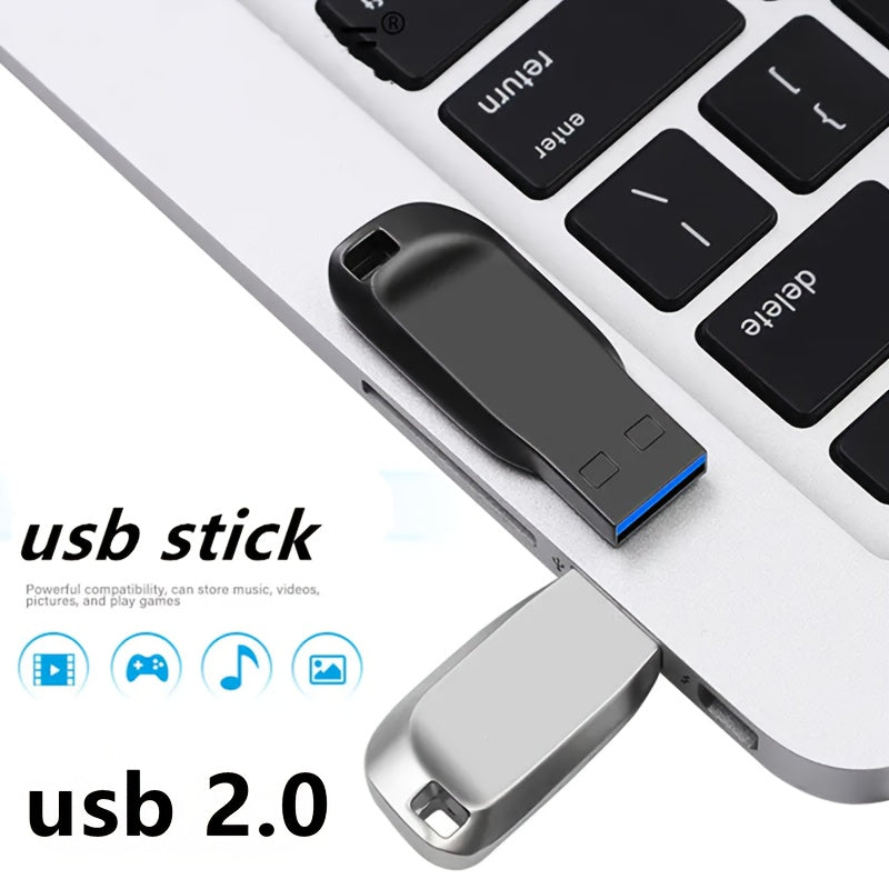 Metal USB 2.0 Flash Drive 8GB 30GB 60GB 100GB Durable Data Storage