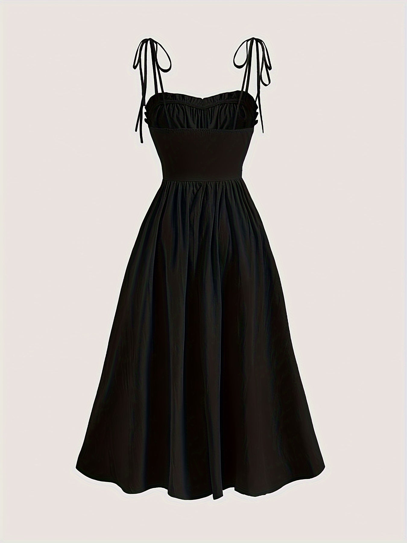 Yelka bog'ichli bir rangli ko'ylak, yoshlar uchun yengsiz kamizel ko'ylak bahor va yoz uchun, ayollar kiyimlari.