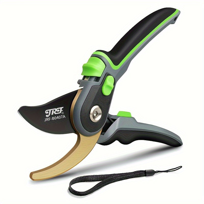High-Performance Bypass Pruning Shears with Sharp SK5 Steel Blades for Garden Trimming